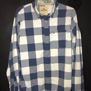 Hollister YXL Checked Long Sleeve Button Down